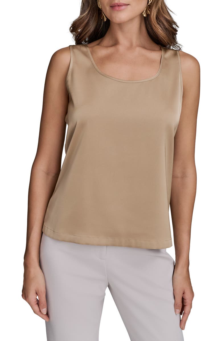 Donna Karan New York Charmeuse Tank, Main, color, 