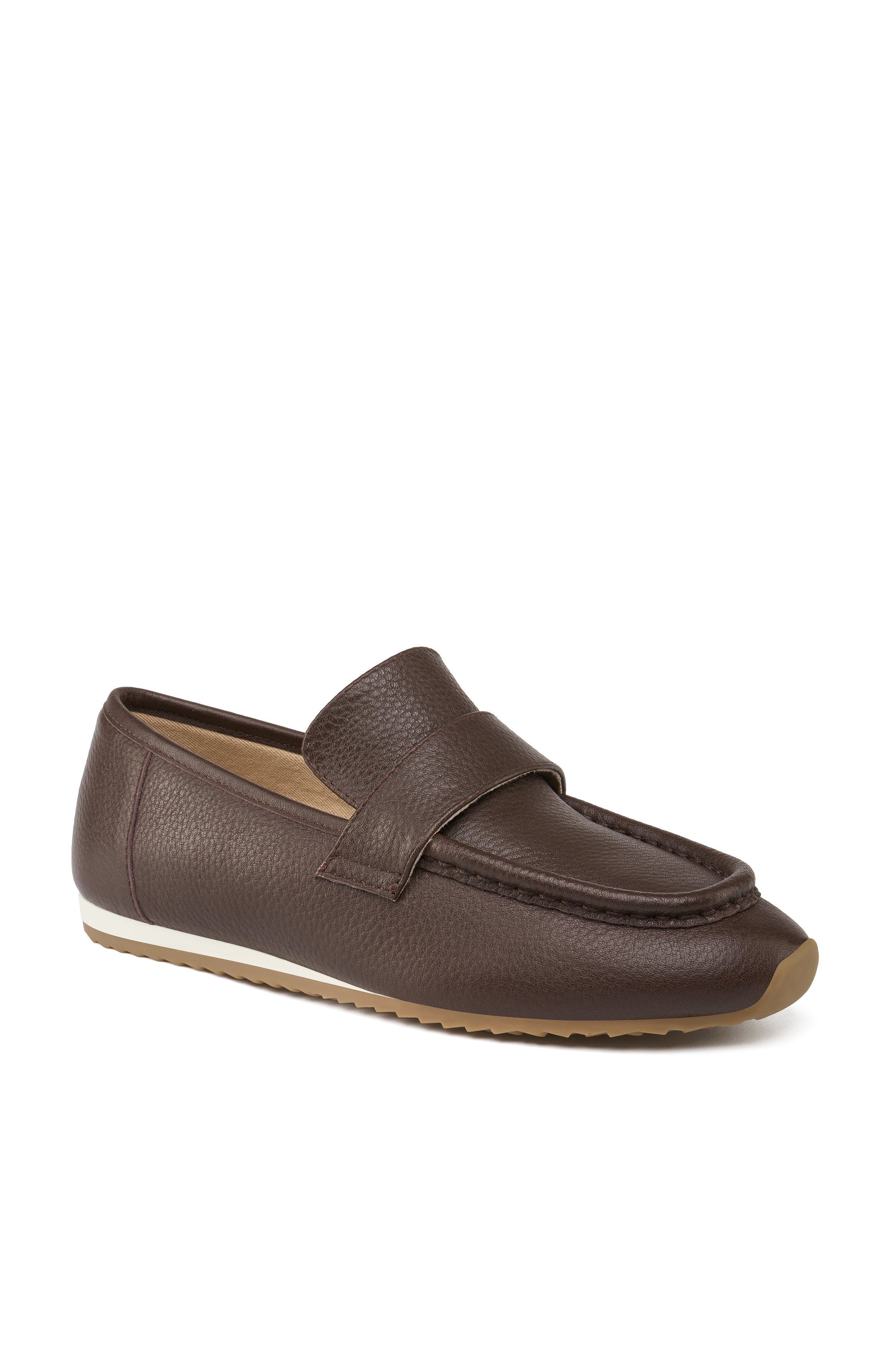 JSlides Palmer Leather Loafer, Main, color, Brown