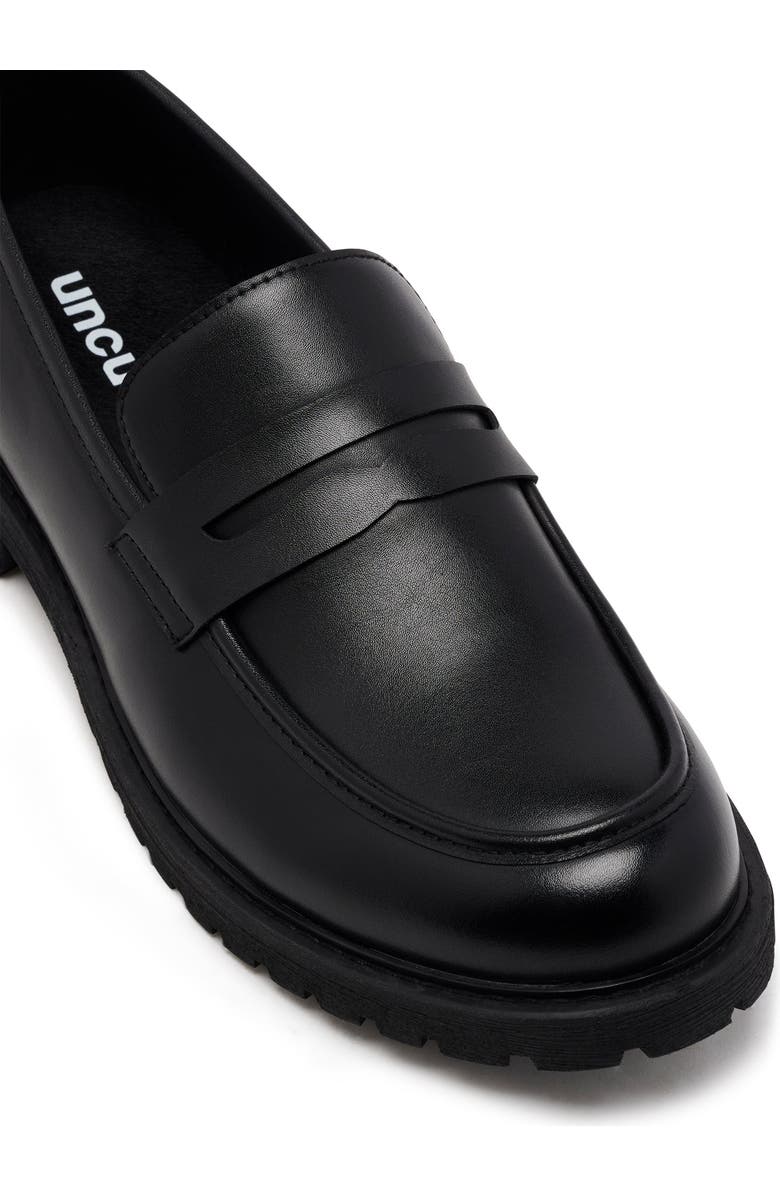 Uncut Croydon Loafer, Main, color, Black Pu