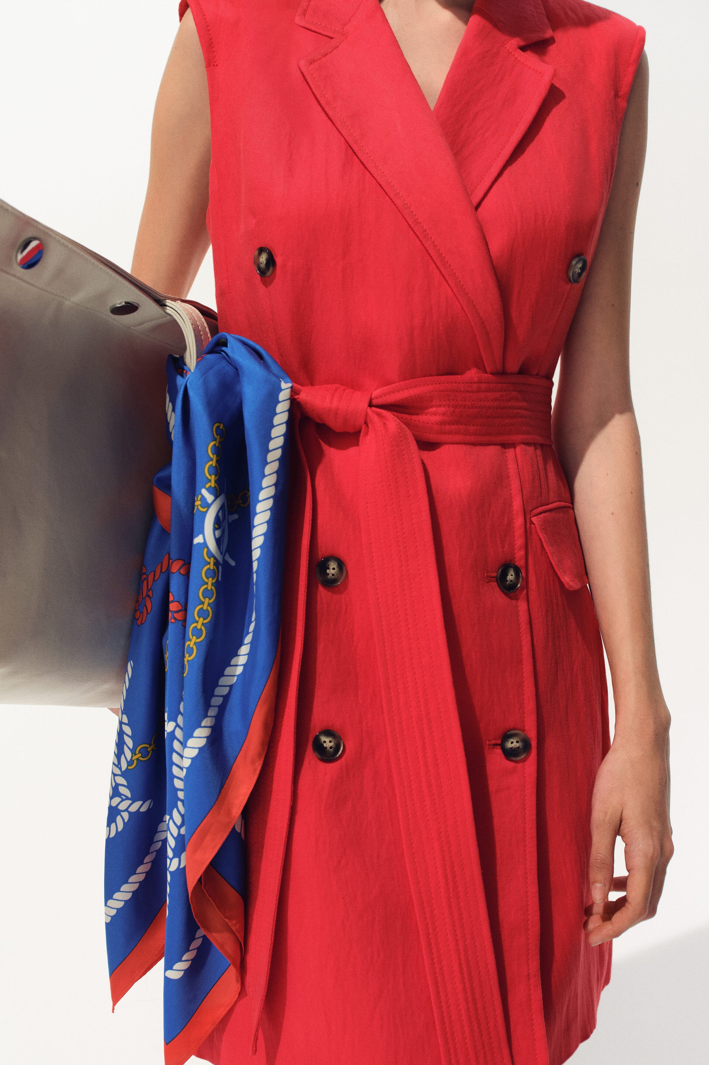 Linen-blend Blazer Dress - image 4