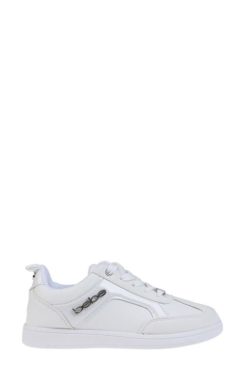 Bebe Glitter Sneaker In Silver