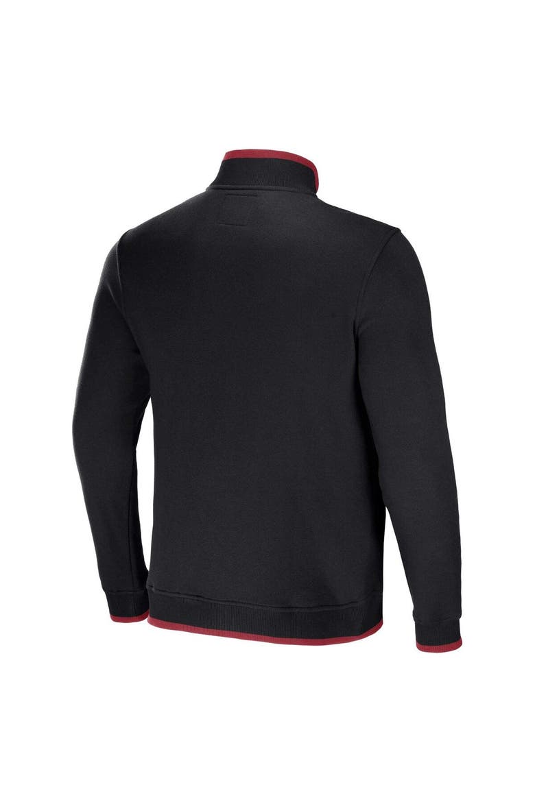 Men's NFL x Darius Rucker Collection by Fanatics Black Arizona Cardinals Logo Quarter-Zip Top, Alternate, color, Black
