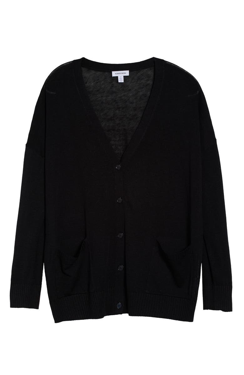 Nordstrom Linen Blend Cardigan, Alternate, color,