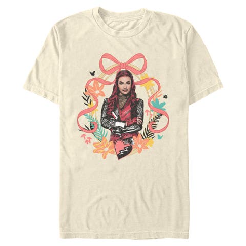 Men's Red Bow Portrait Short Sleeve Graphic T-shirt