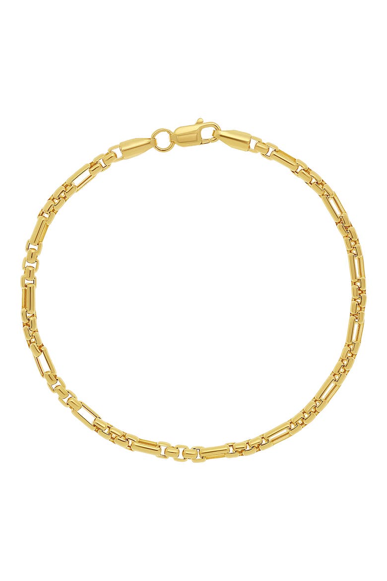 Men's 14K Gold Interlock Chain Bracelet (Nordstrom Exclusive), Main, color, 14K YELLOW GOLD