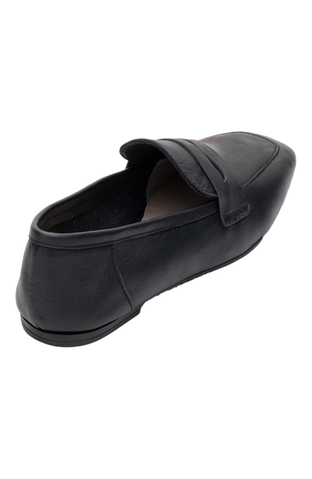Forever & Always Shoes Morne Leather Loafers, Alternate, color, Black Leather