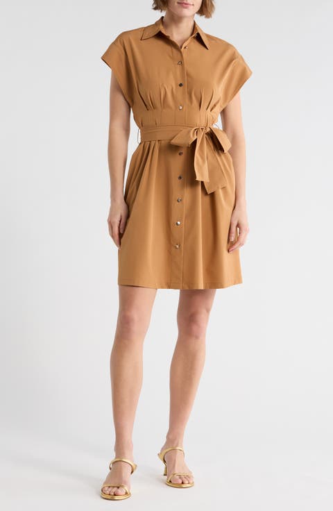 Tie Waist Shirtdress