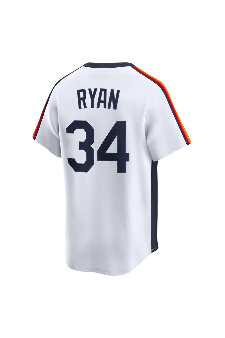 Men's Nike Nolan Ryan White Houston Astros Throwback Cooperstown Collection Limited Jersey, Alternate, color, White