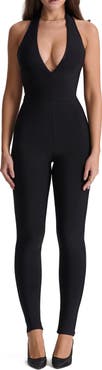 HOUSE OF CB Anaise Plunge Corset Stretch Bandage Jumpsuit