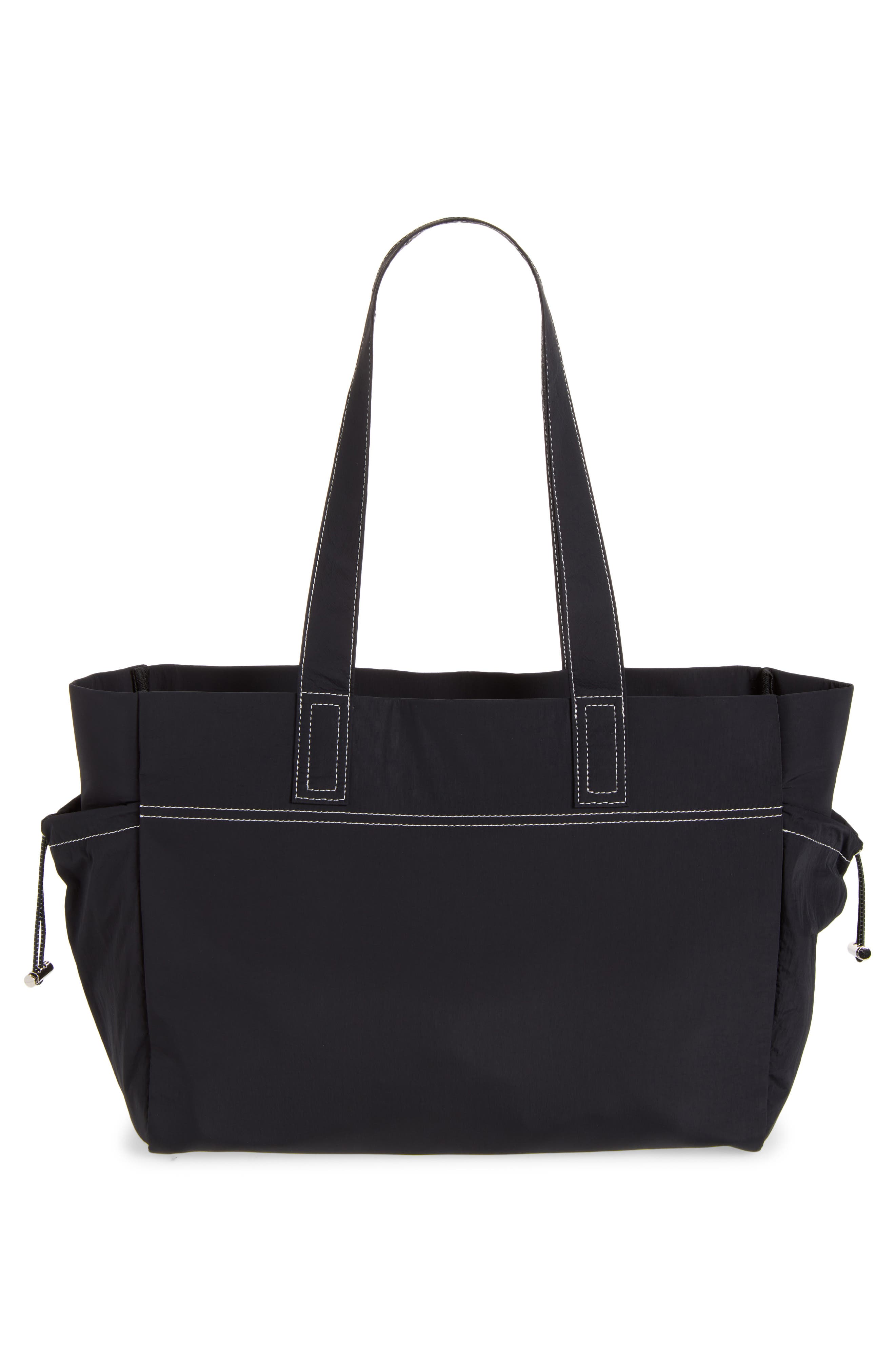 Eliza Techy Tote Bag, Alternate, color, BLACK