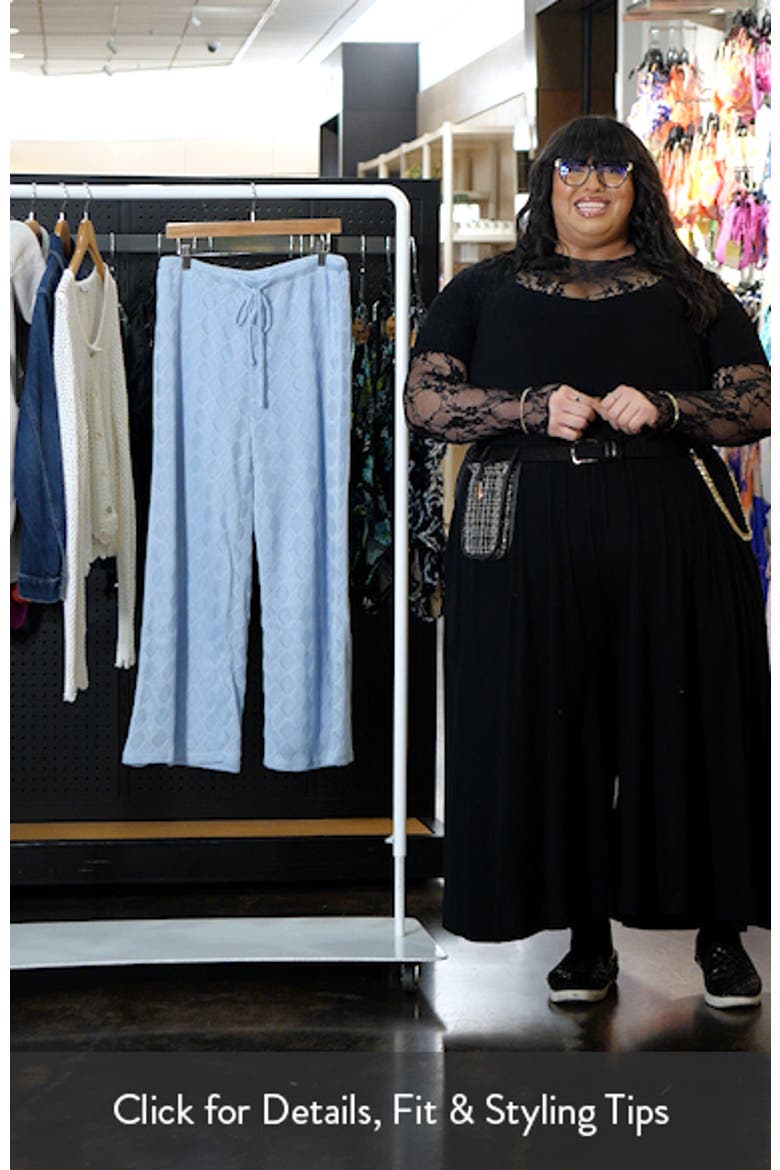 Cora Pointelle Stitch Drawstring Pants video