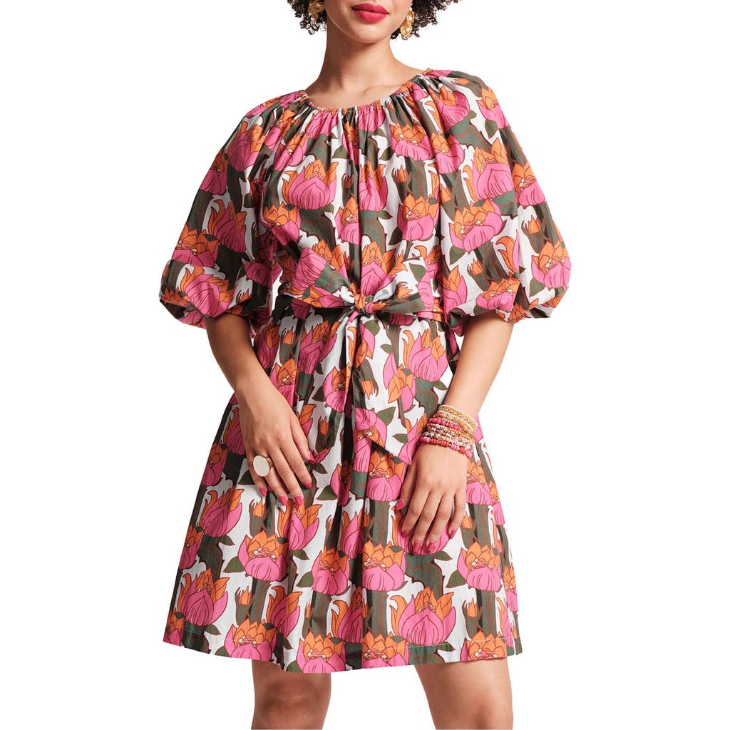 Frances Valentine Bliss Mini Dress In Fireflower In Multi