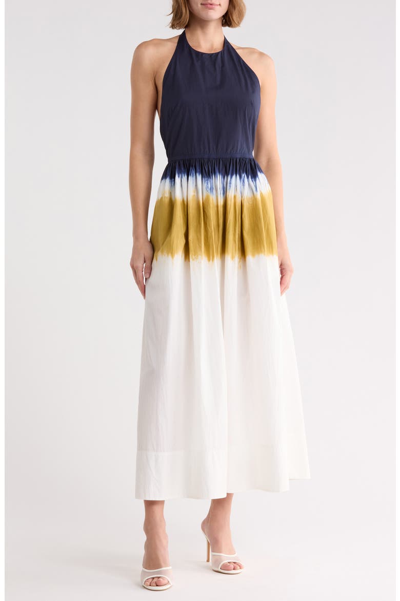 Blake Dress, Main, color, WHITE/ NAVY