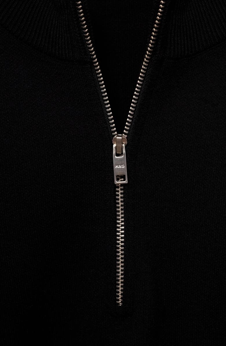 MANGO Quarter Zip Sweater, Alternate, color,