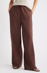 Nordstrom Linen Blend Drawstring Pants