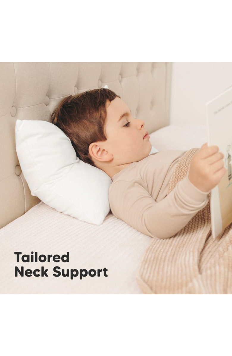 KeaBabies 2-Pack Jumbo Toddler Pillows, Alternate, color, Soft White