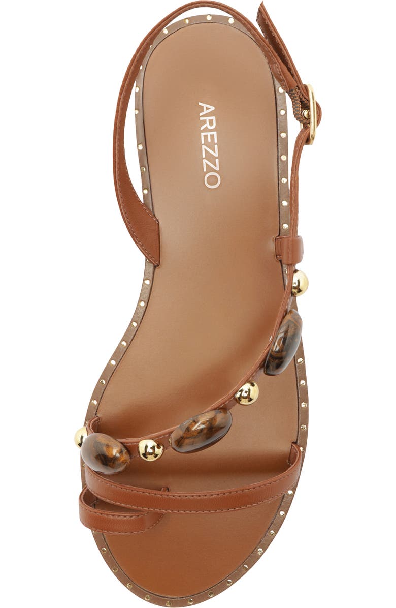 Arezzo Diana Slingback Toe Loop Sandal, Alternate, color, Soul Natural