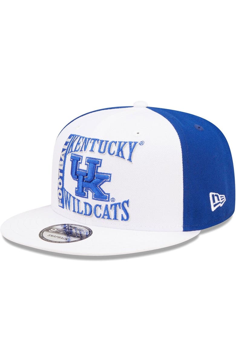 New Era Men's New Era White/Blue Kentucky Wildcats Retro Sport 9FIFTY Snapback Hat, Main, color, Blue