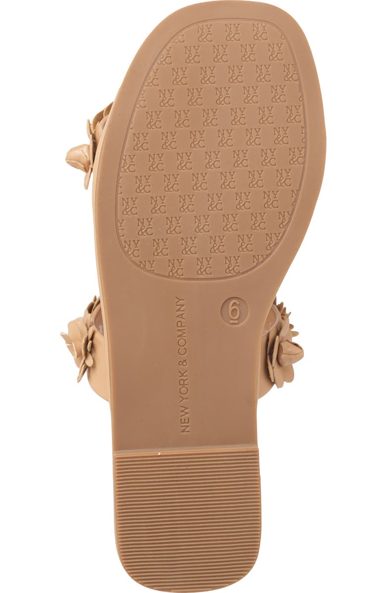NEW YORK AND COMPANY Poppy Slide Sandal, Alternate, color, Beige