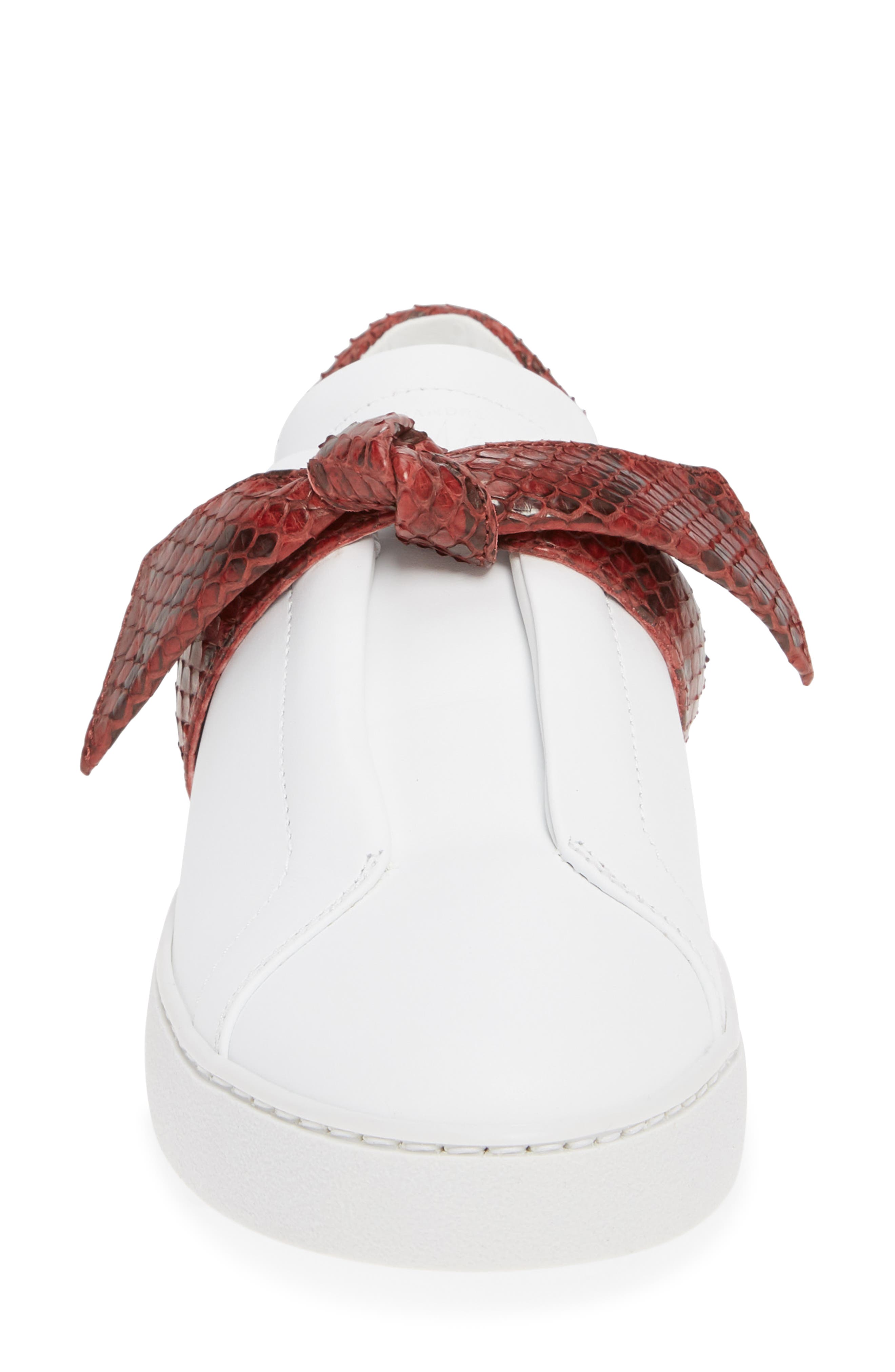 Alexandre Birman Clarita Jungle Genuine Python Bow Sneaker, Alternate, color, 