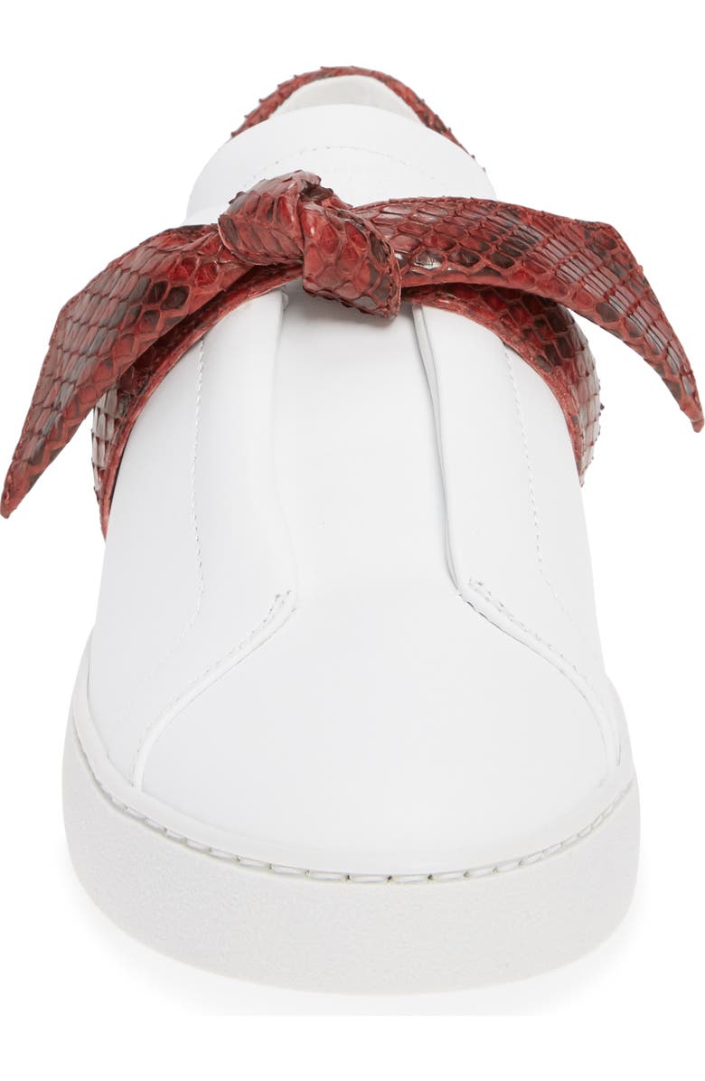 Alexandre Birman Clarita Jungle Genuine Python Bow Sneaker, Alternate, color,
