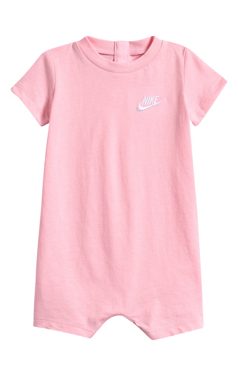 Nike Club Jersey Romper, Main, color, Medium Soft Pink