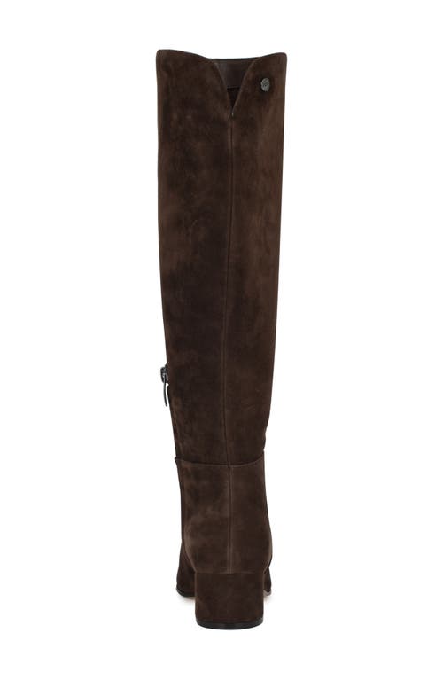 Nine West Morgin Pointed Toe Knee High Boot In Brown