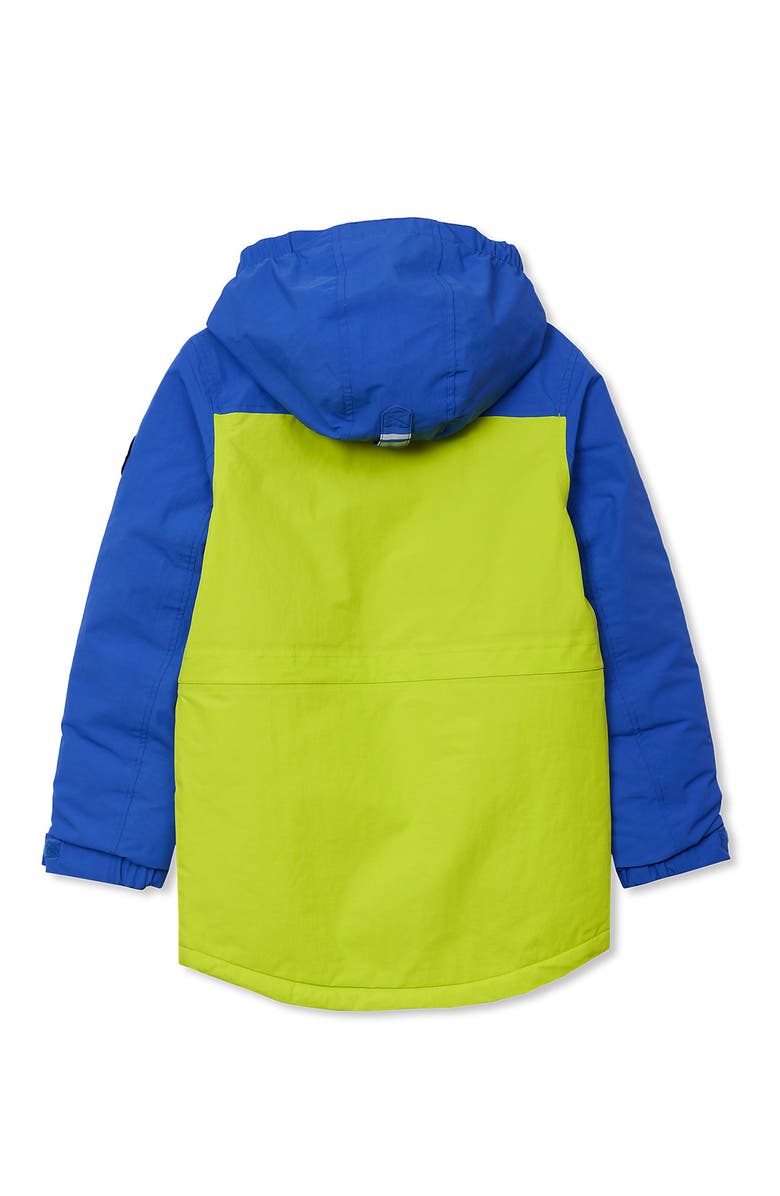 Lands' End Kids Squall Waterproof Insulated Winter Parka, Alternate, color, Green Primrose/Cobalt