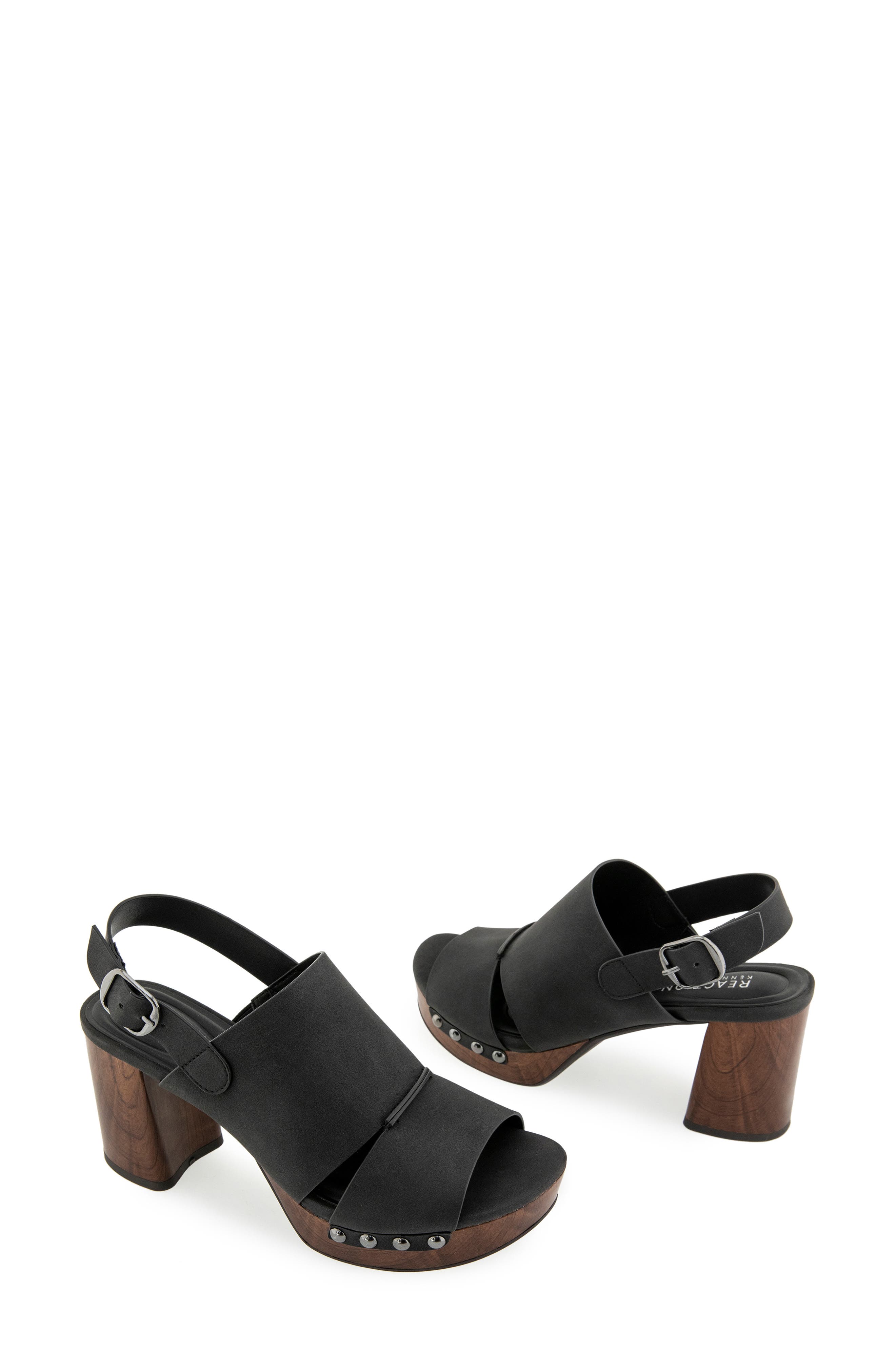 Reaction Kenneth Cole Rehoboth Platform Mule Sandal, Alternate, color, Black