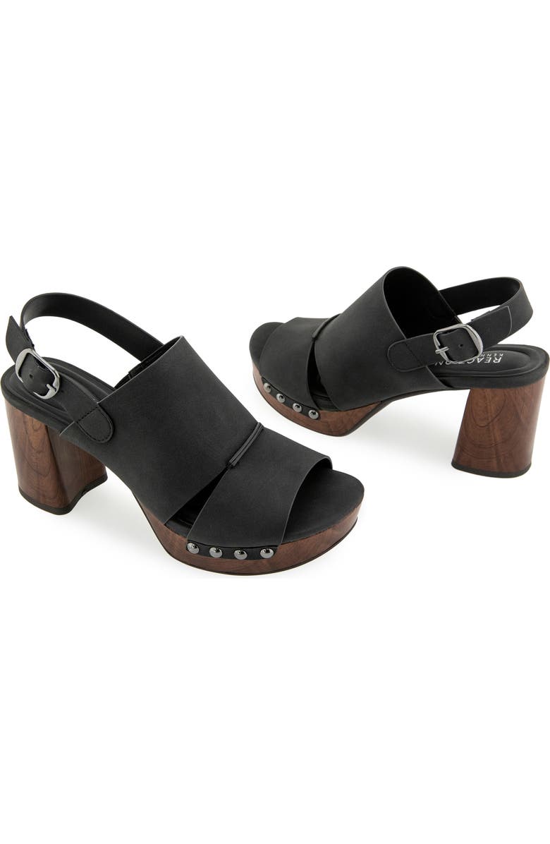 Reaction Kenneth Cole Rehoboth Platform Mule Sandal, Alternate, color, Black