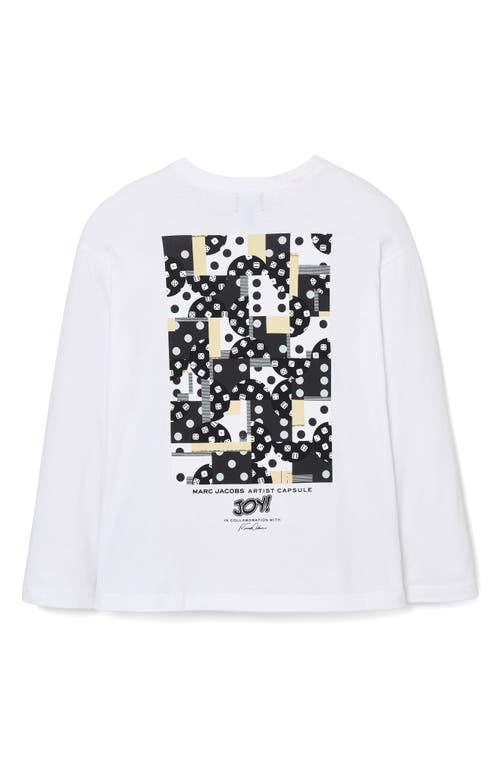 Marc Jacobs Patchwork Dice Long Sleeve Graphic T-shirt In White