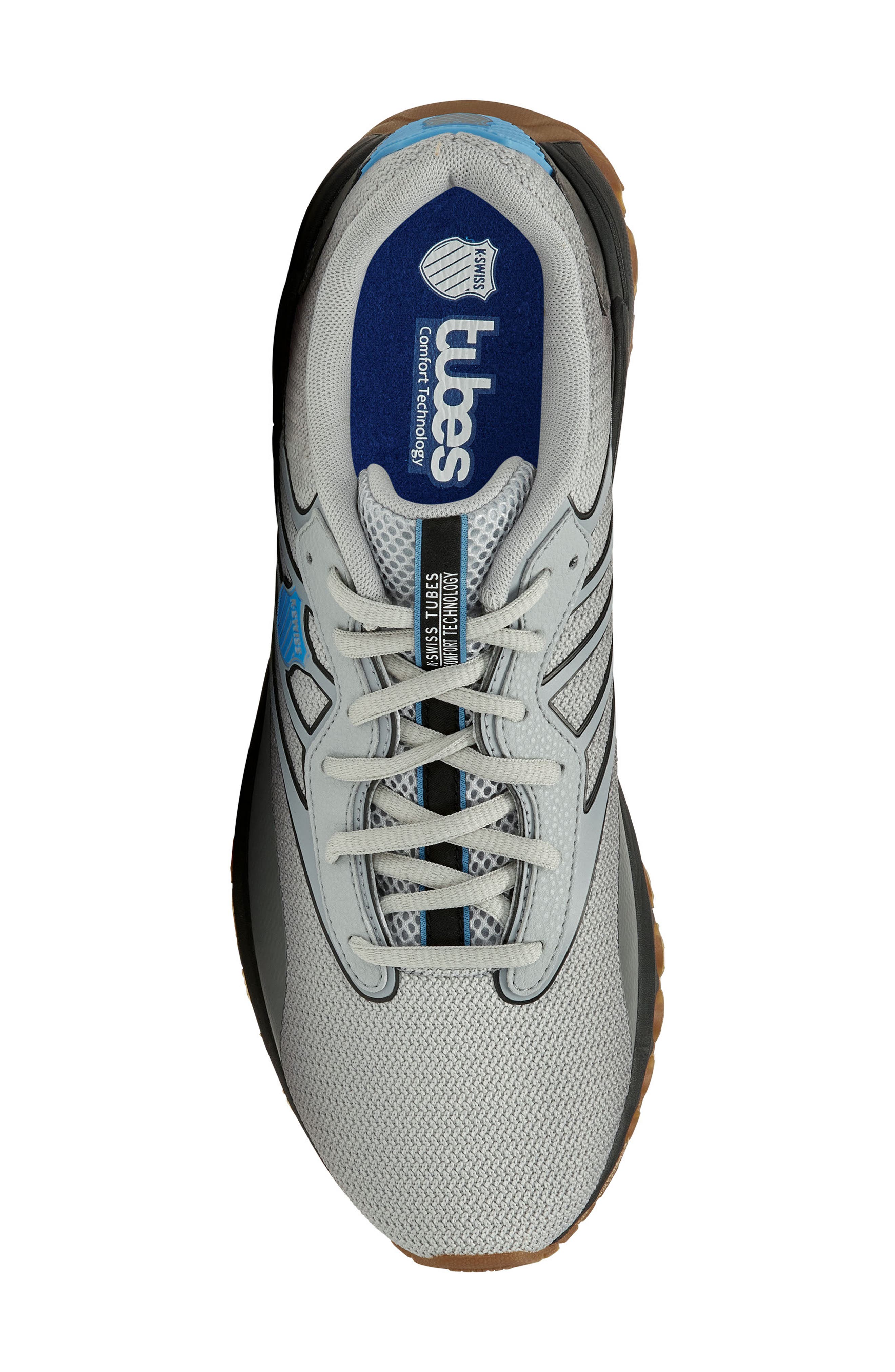 K-Swiss Tubes Sport Sneaker, Alternate, color, Highrise/Coal/Neon Blue/Gum-Xw