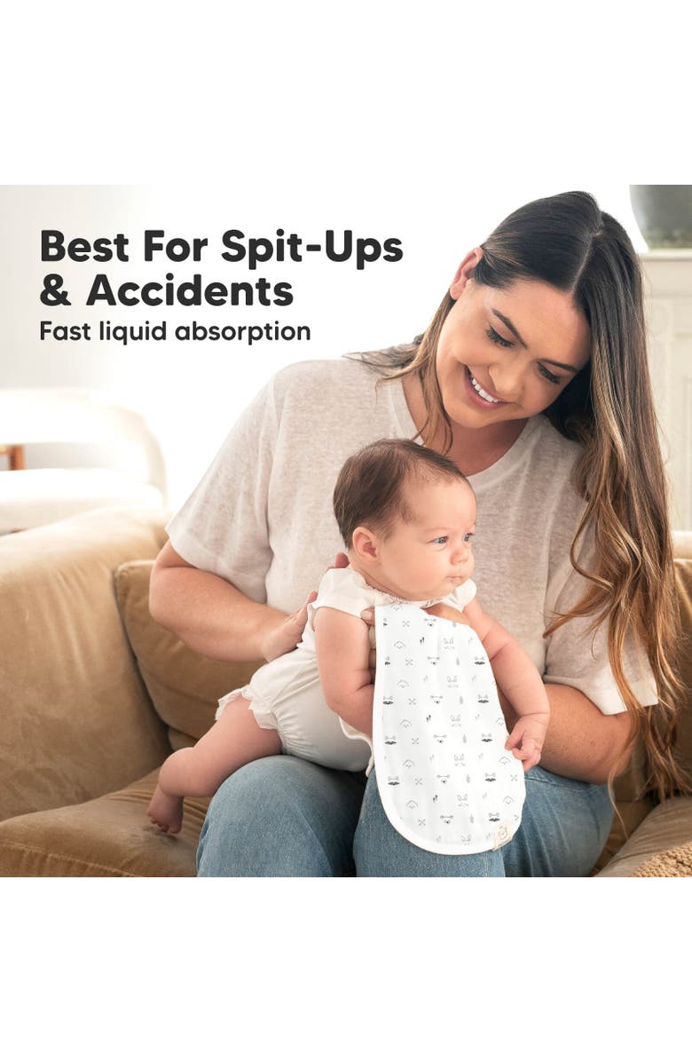 KeaBabies Softe Muslin Baby Burp Cloth, Alternate, color,