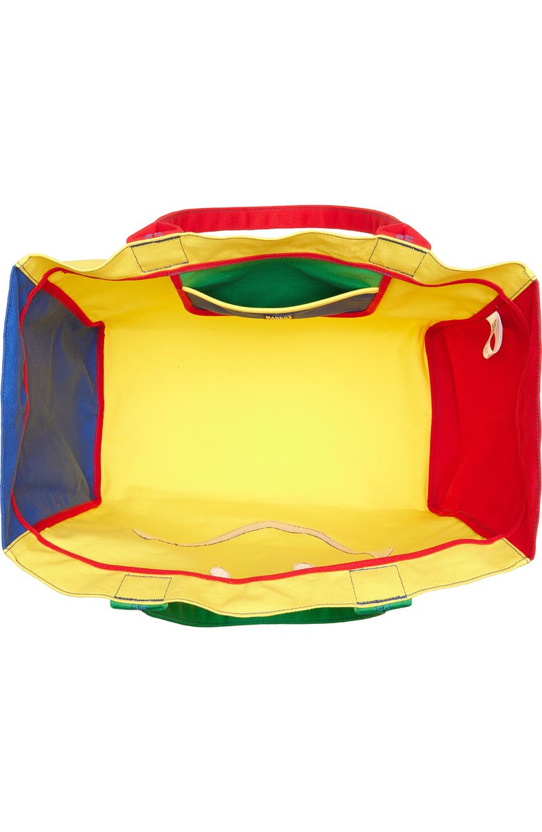 MARKET Smiley Colorblock Tote Bag, Alternate, color, Yellow Multi