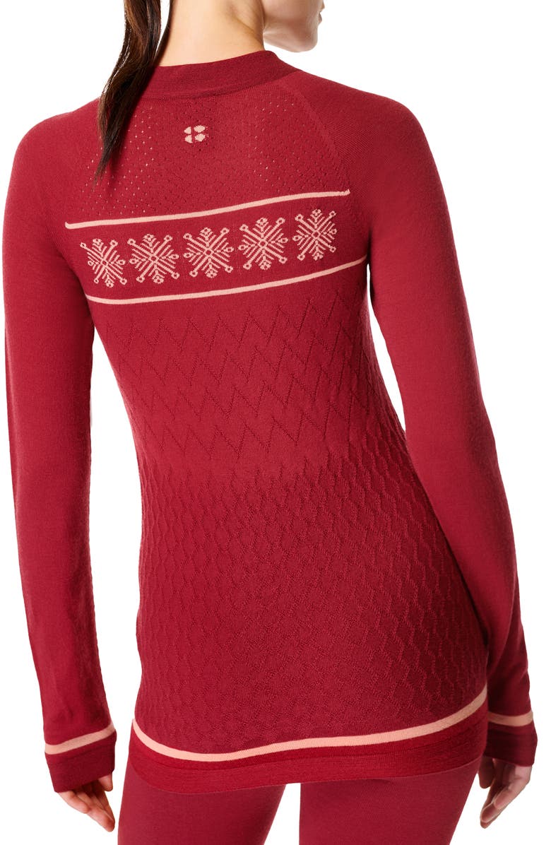 Sweaty Betty Snowflake Base Layer Top, Alternate, color,