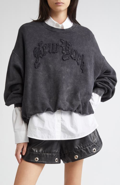 R13 Round-neck Sweatshirt In Black