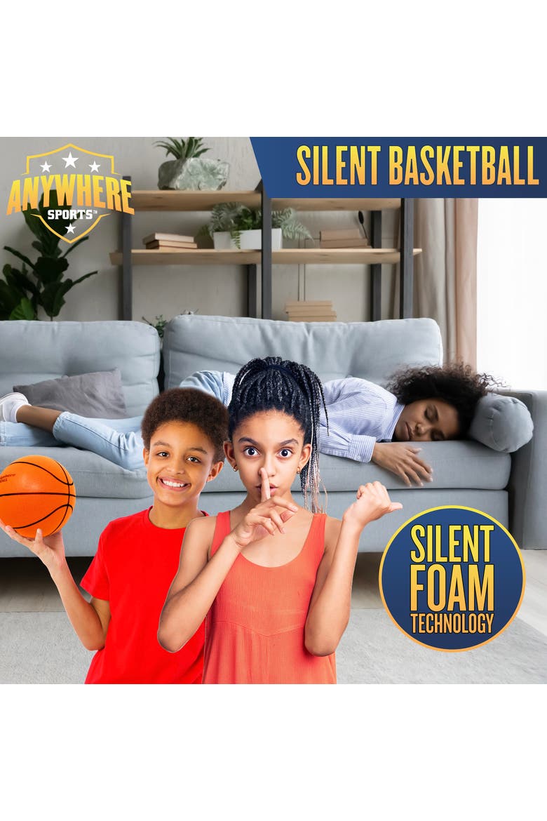 Silent Basketball 7 Inch Mini Size, Alternate, color, Orange