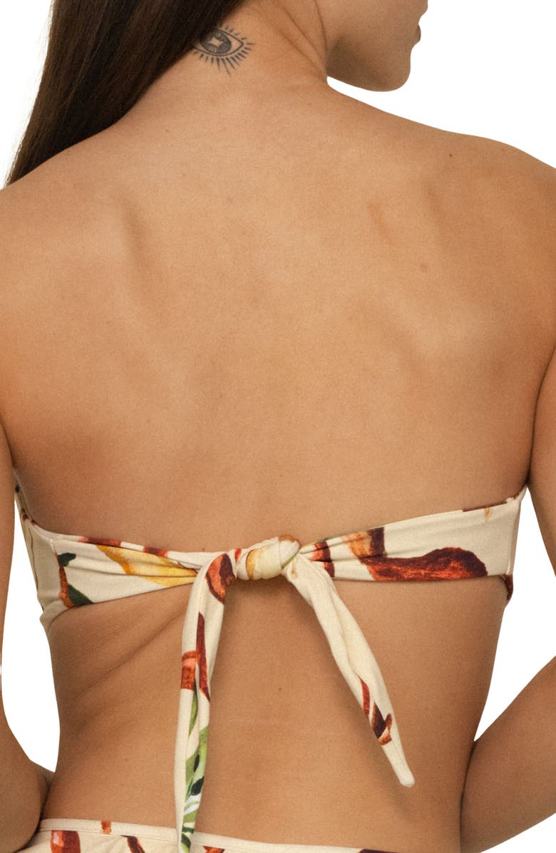 MONTCE Rooted Floral Rosa Bandeau Bikini Top, Alternate, color, Rooted Floral