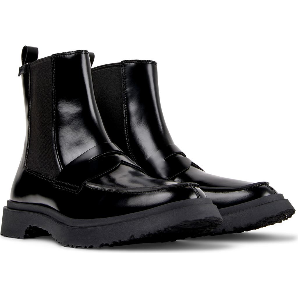 Camper Walden Chelsea Boot In Black