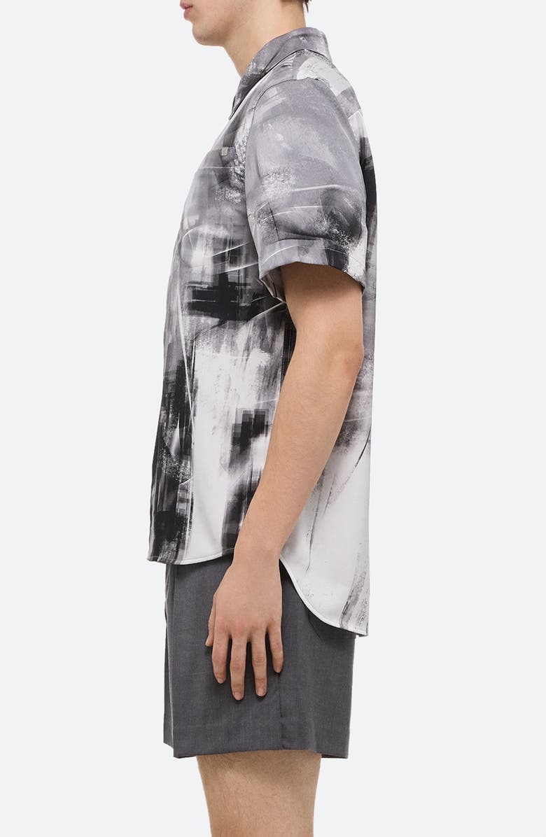 Helmut Lang Zip Scribble Shirt, Alternate, color, 