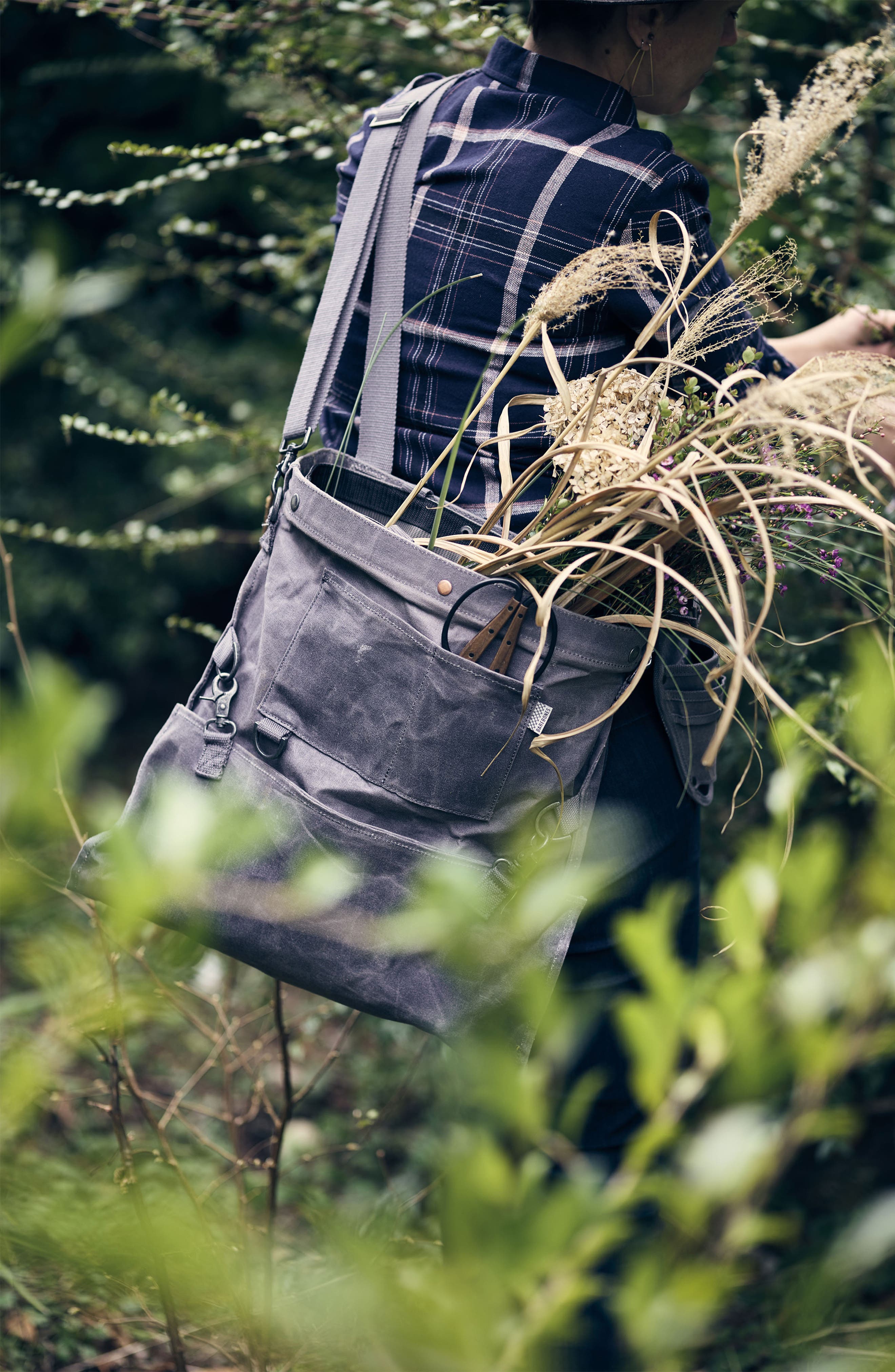 Weather Resistant Harvesting & Gathering Bag, Alternate, color, GRAY