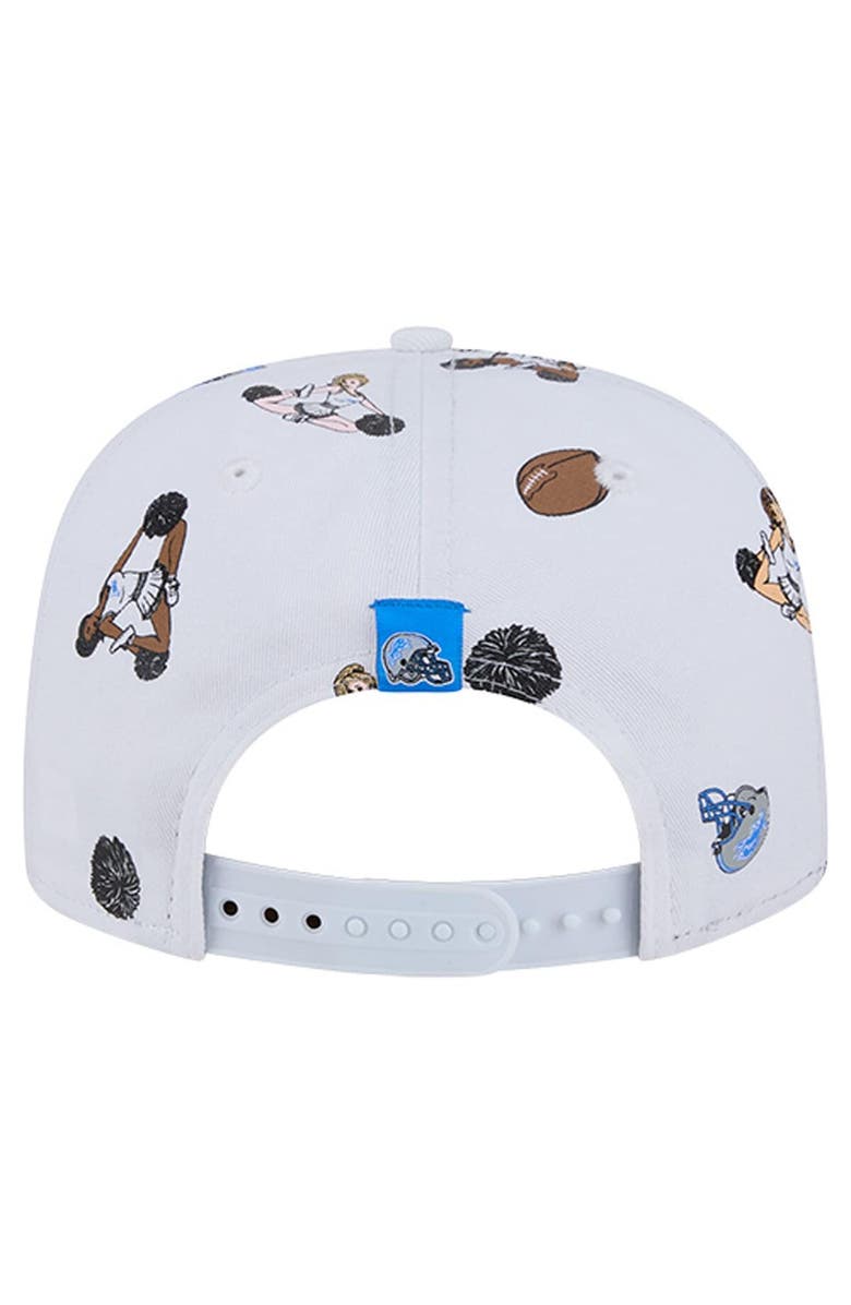 New Era Men's New Era  White Detroit Lions Team Cheer 19TWENTY Snapback Hat, Alternate, color, White