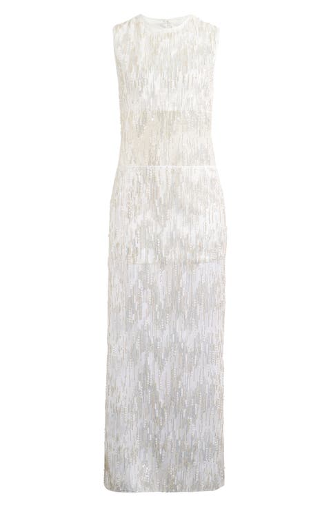 Viva Sequin Detail Sleeveless Gown