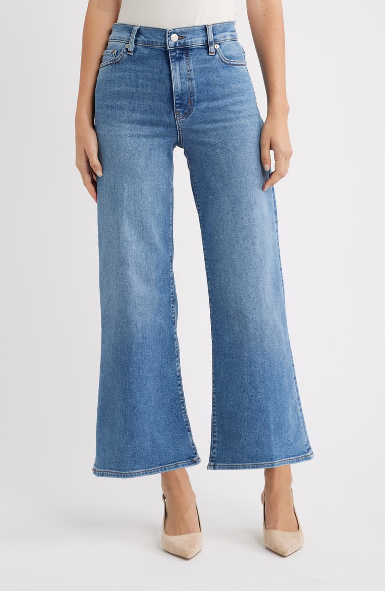 FRAME Le Pixie High Waist Slim Palazzo Jeans, Main, color, Gossamer
