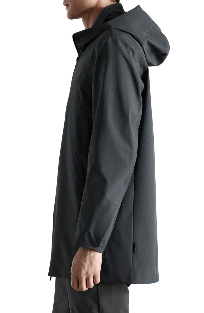 MANGO Hooded Water Repellent Parka, Alternate, color, Dark Grey