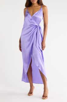 Amilia Silk Wrap Maxi Dress