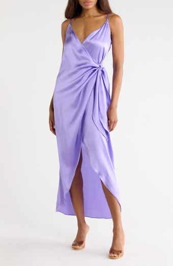 Amilia Silk Wrap Maxi Dress