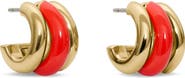 Kate Spade New York tiny twinkles trio huggie hoop earrings