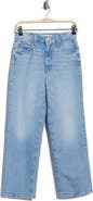 MOTHER The Rambler Zip High Waist Flood Straight Leg Jeans