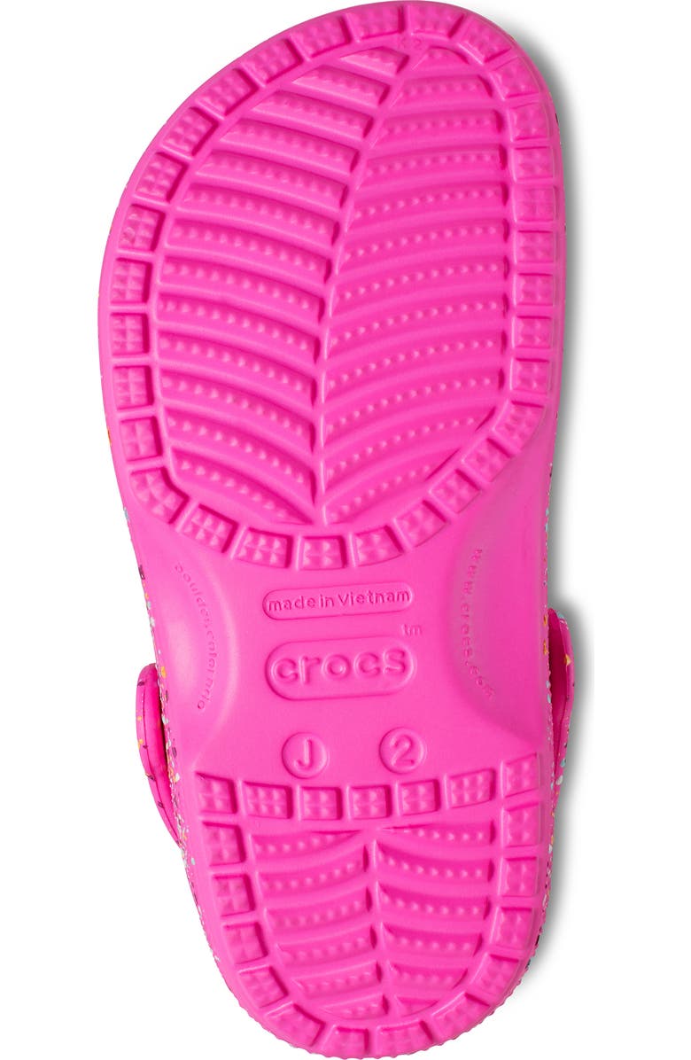 CROCS Kids' Classic Paint Splatter Clog, Alternate, color, Pink Crush/Multi